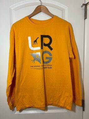 LRG Men's Long-Sleeve Graphic Tee in Mustard Yellow